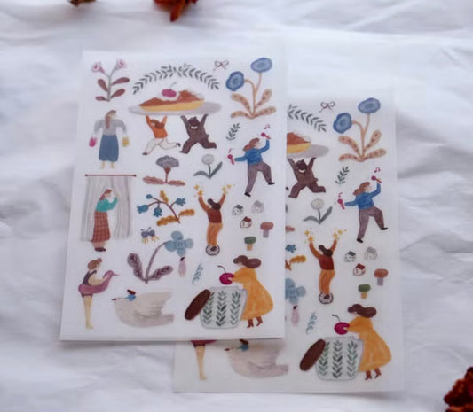 NEW! Ivy Snow - A Lovely Day | 2 Sheets | Rub On Sticker