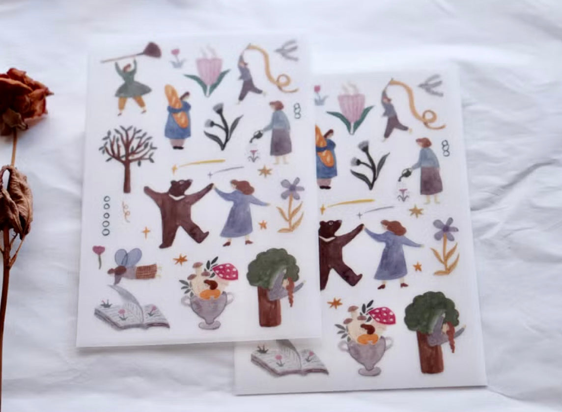 NEW! Ivy Snow - Day Dream | 2 Sheets | Rub On Sticker