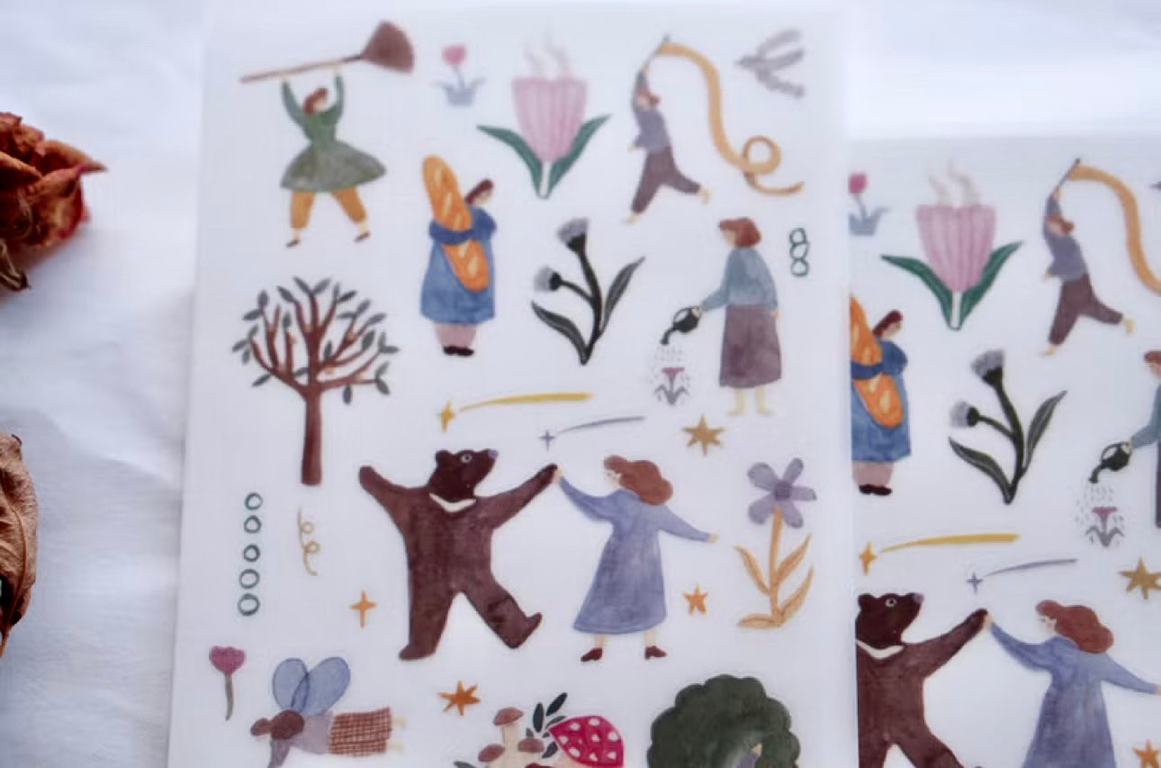 NEW! Ivy Snow - Day Dream | 2 Sheets | Rub On Sticker