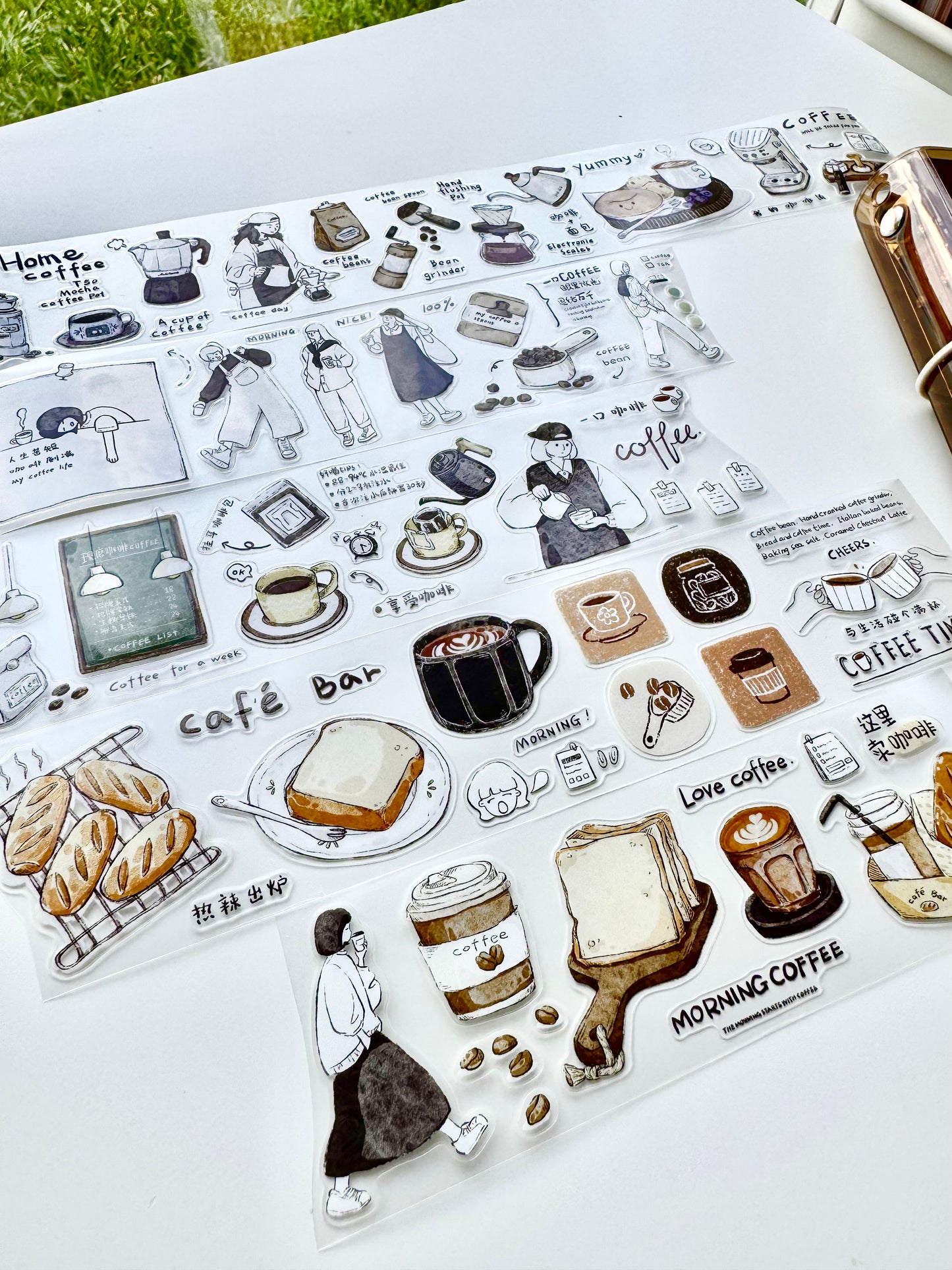 NEW! XBJia Studio - Coffee Brain | Kiss-cut | 4.5 PET Tape | Release Paper | 6M