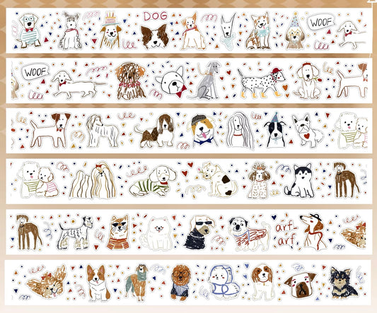 NEW! Xiyue Studio - My Furry Friends | Kiss-cut | 3cm Washi Tape | Release Paper | 4.8M