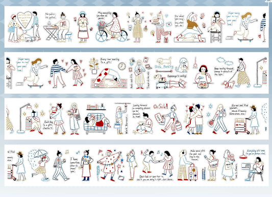 NEW! Xiyue Studio - Soft Days | Kiss-cut | 4cm Washi Tape | Release Paper | 5M