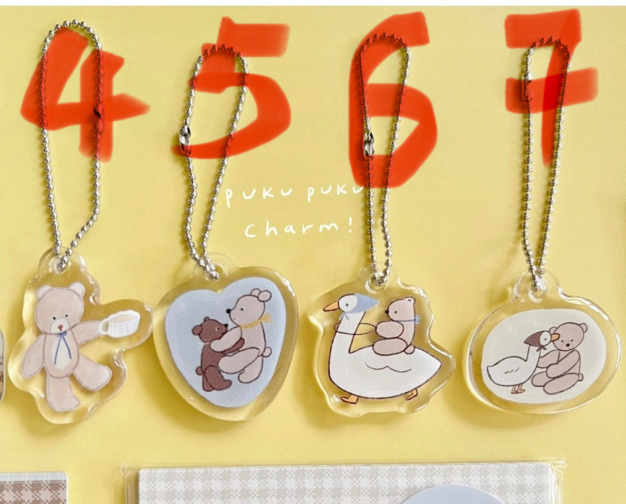 Ranmyu x Lazy Home Vol.4 - PUKU PUKU Charms | Resin | Journaling Accessories