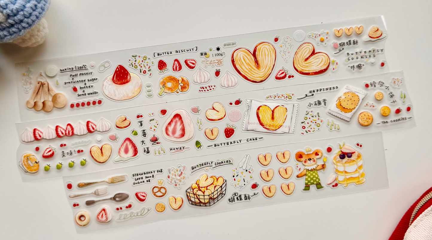 NEW! Pear Bunny Studio - Palmier | Kiss-cut | 3.5cm PET Tape | Release Paper | 5.2M