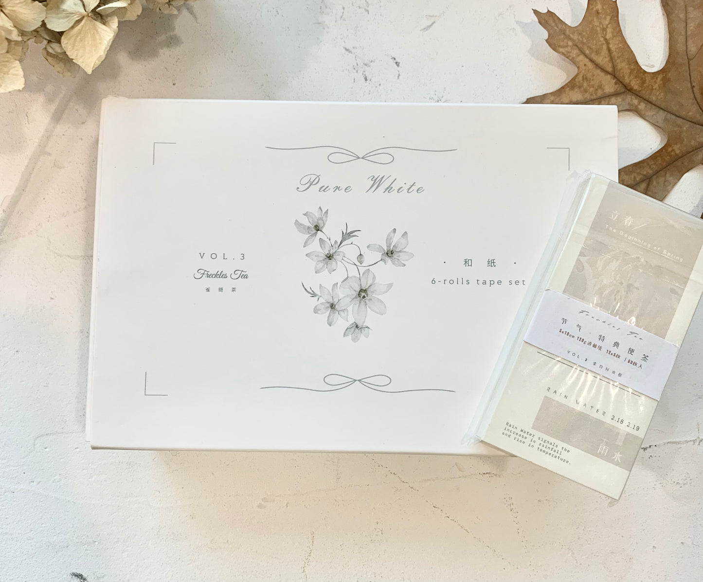 NEW Freckles Tea Vol.3 - WASHI PAPER Tape | Release Paper