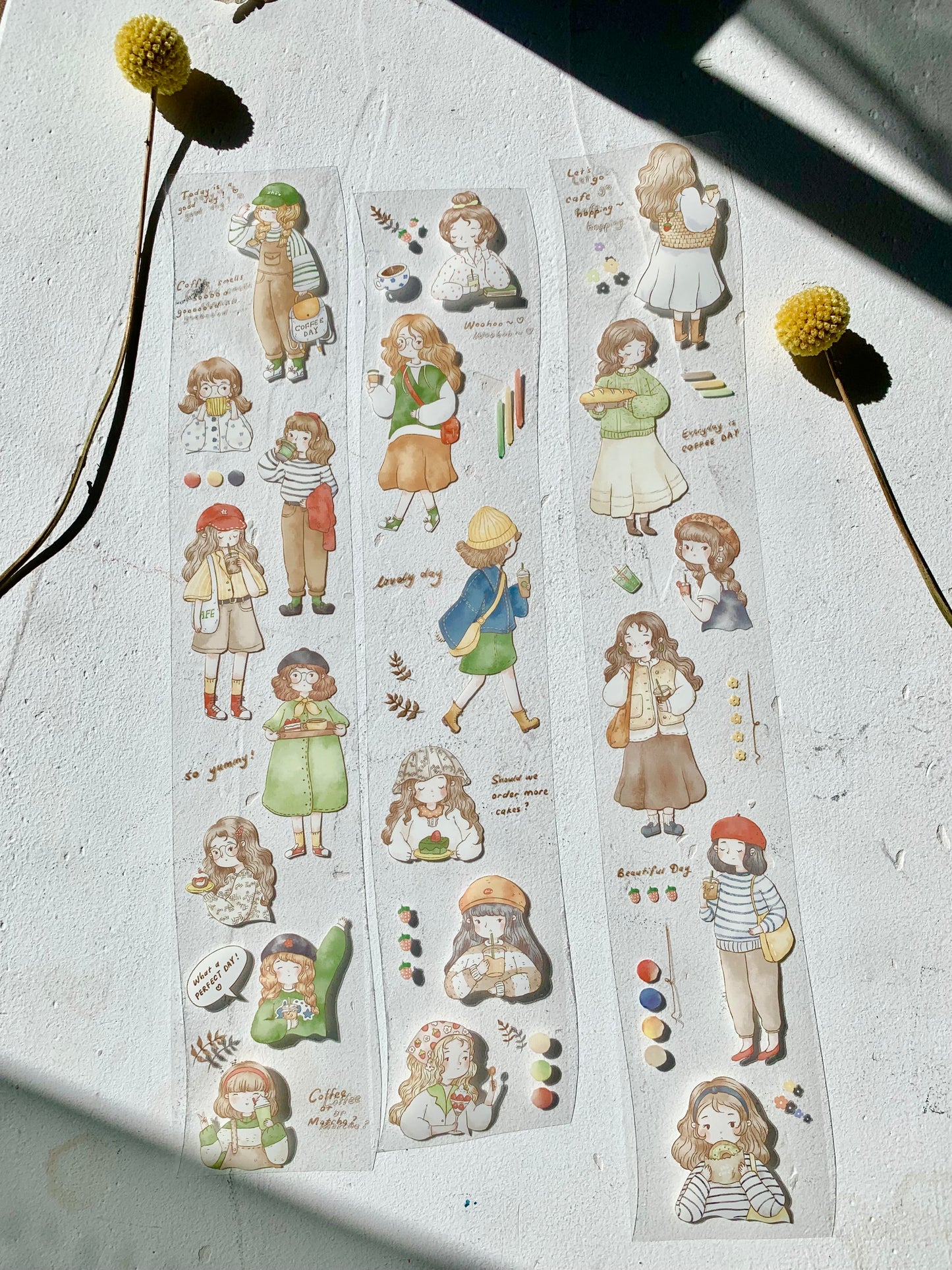 Sho Littlehappiness - 6cm Everyday is Coffee Day | PET Tape | Release Paper