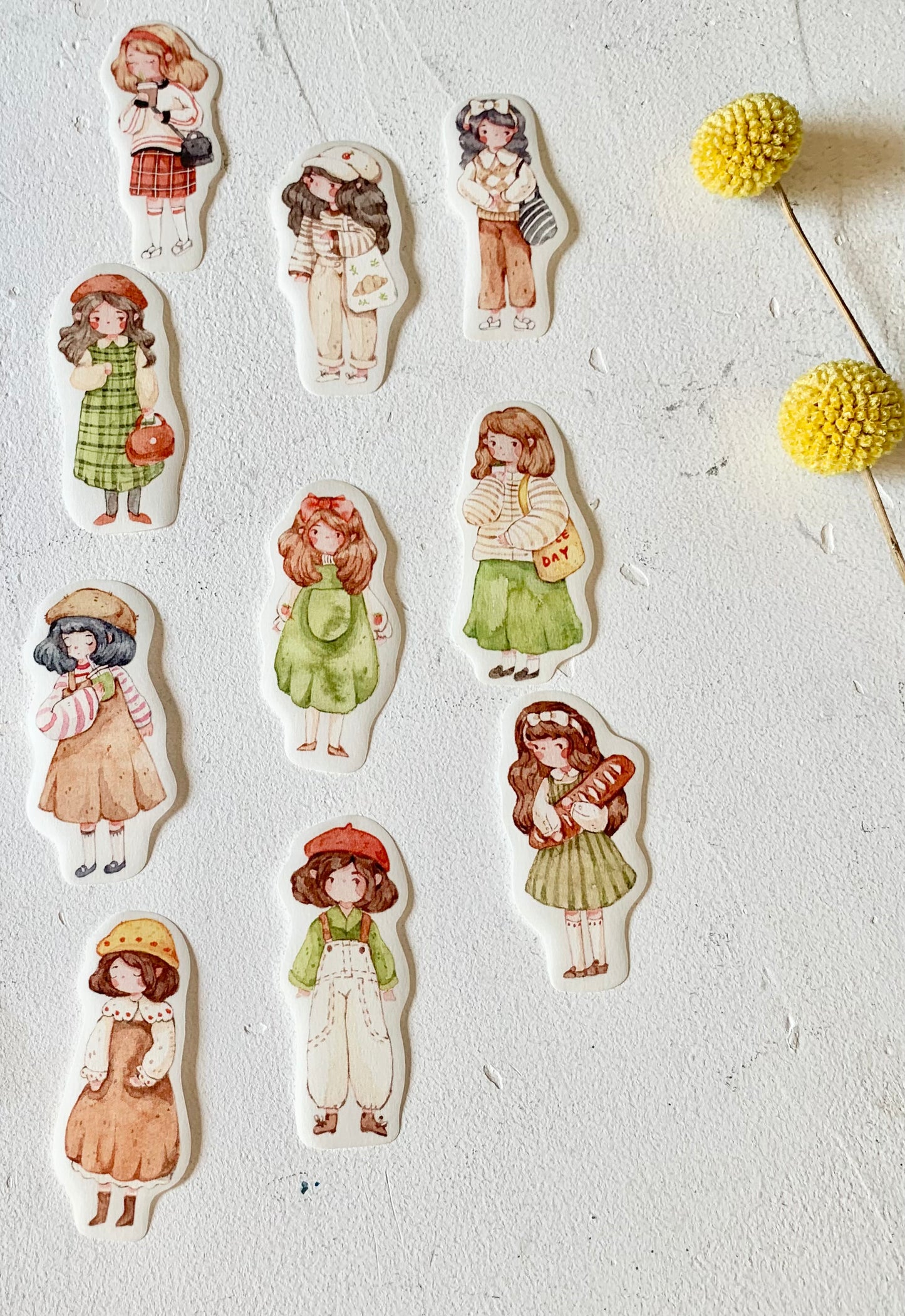 Sho Littlehappiness - 2nd Anniversary - Perfect Day For Coffee | 10pcs Stickers Pack
