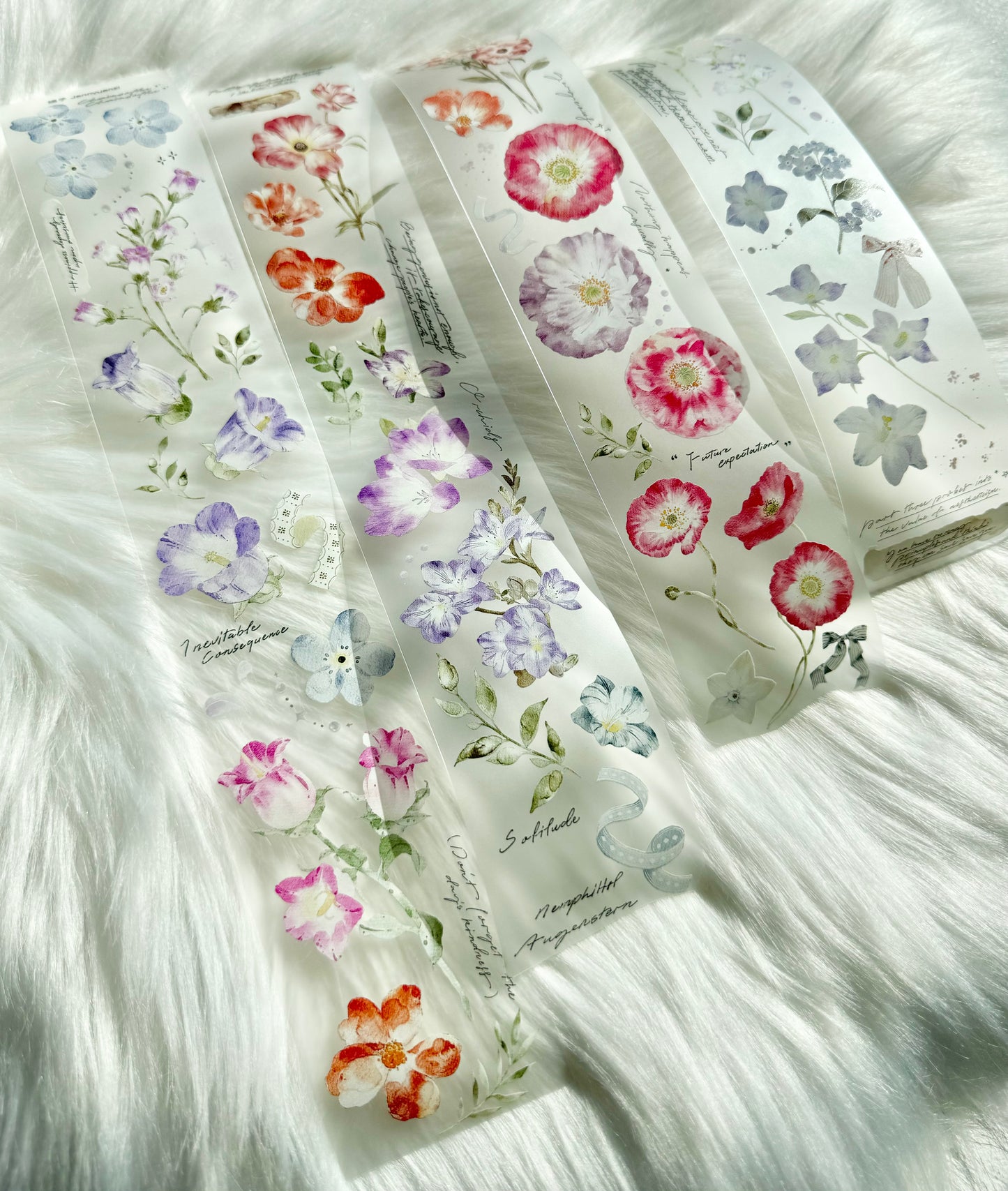 Jennyuanzi Studio - Vol.6 Spring Floral | 5cm PET Tape | Release Paper