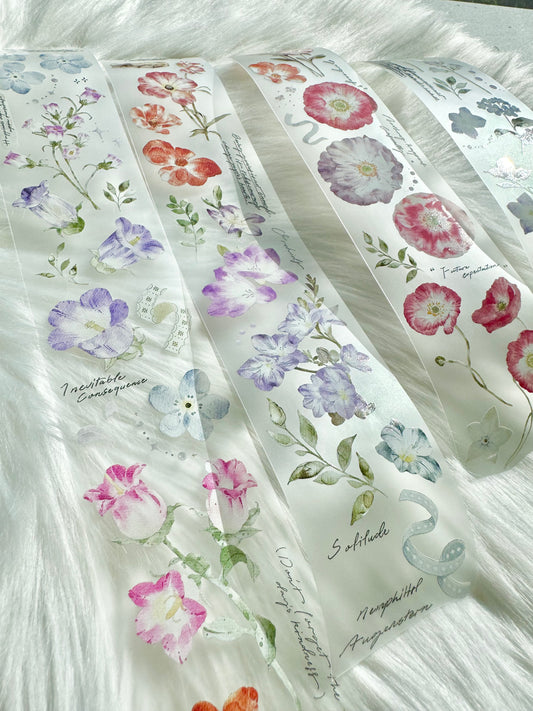 Jennyuanzi Studio - Vol.6 Spring Floral | 5cm PET Tape |  Release Paper