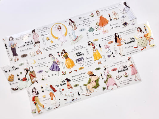 NEW! Xiyue Studio - Fleeting Twilight | 7cm PET Tape | Release Paper | 5.1M