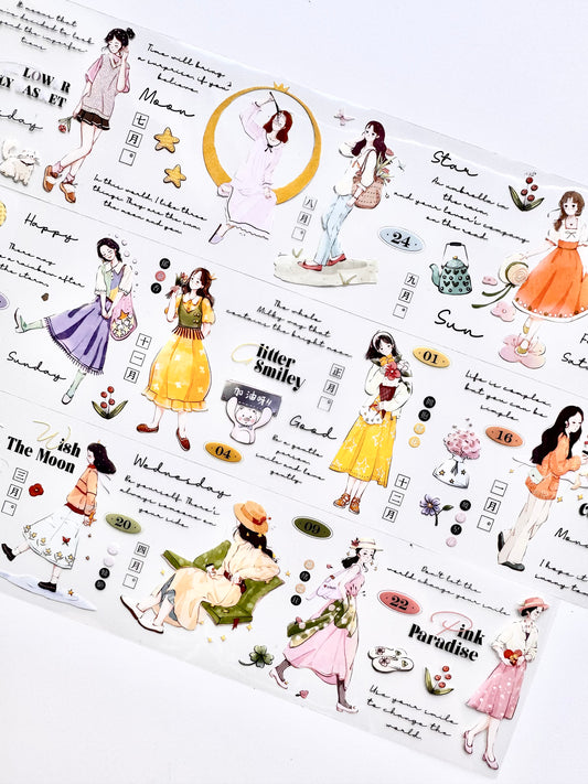 NEW! Xiyue Studio - Fleeting Twilight | 7cm PET Tape | Release Paper | 5.1M