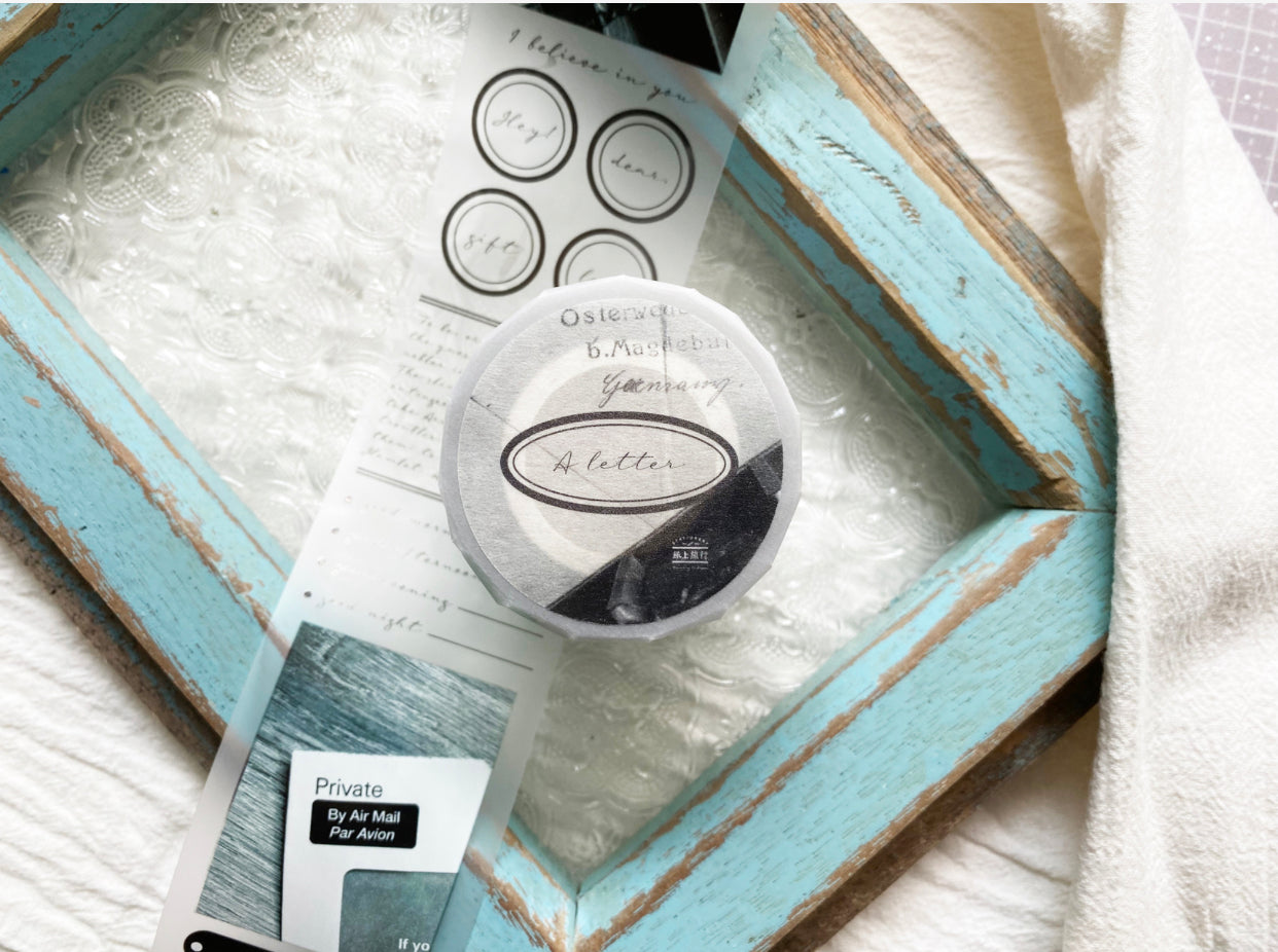 TOP Studio - A Letter | 5cm Matte PET Tape | Release Paper