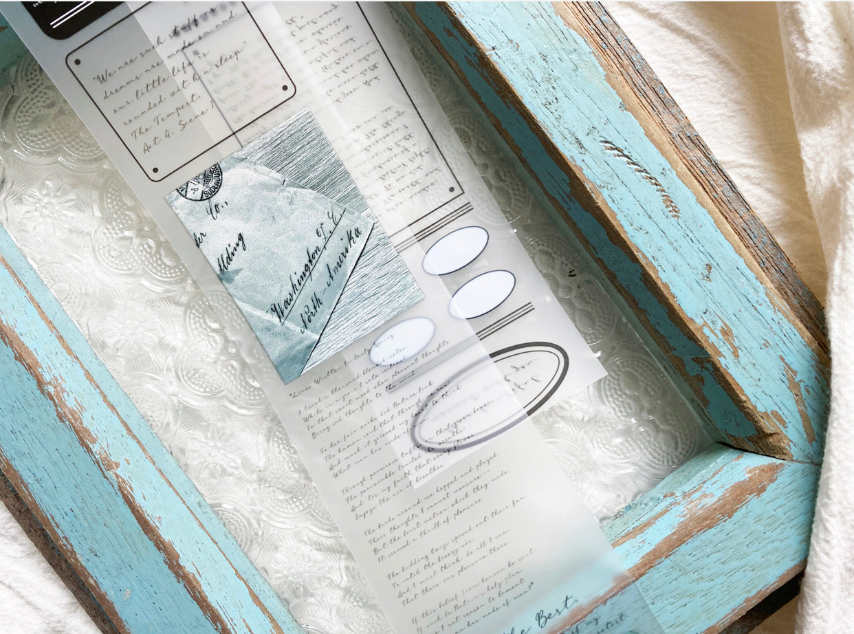 TOP Studio - A Letter | 5cm Matte PET Tape | Release Paper