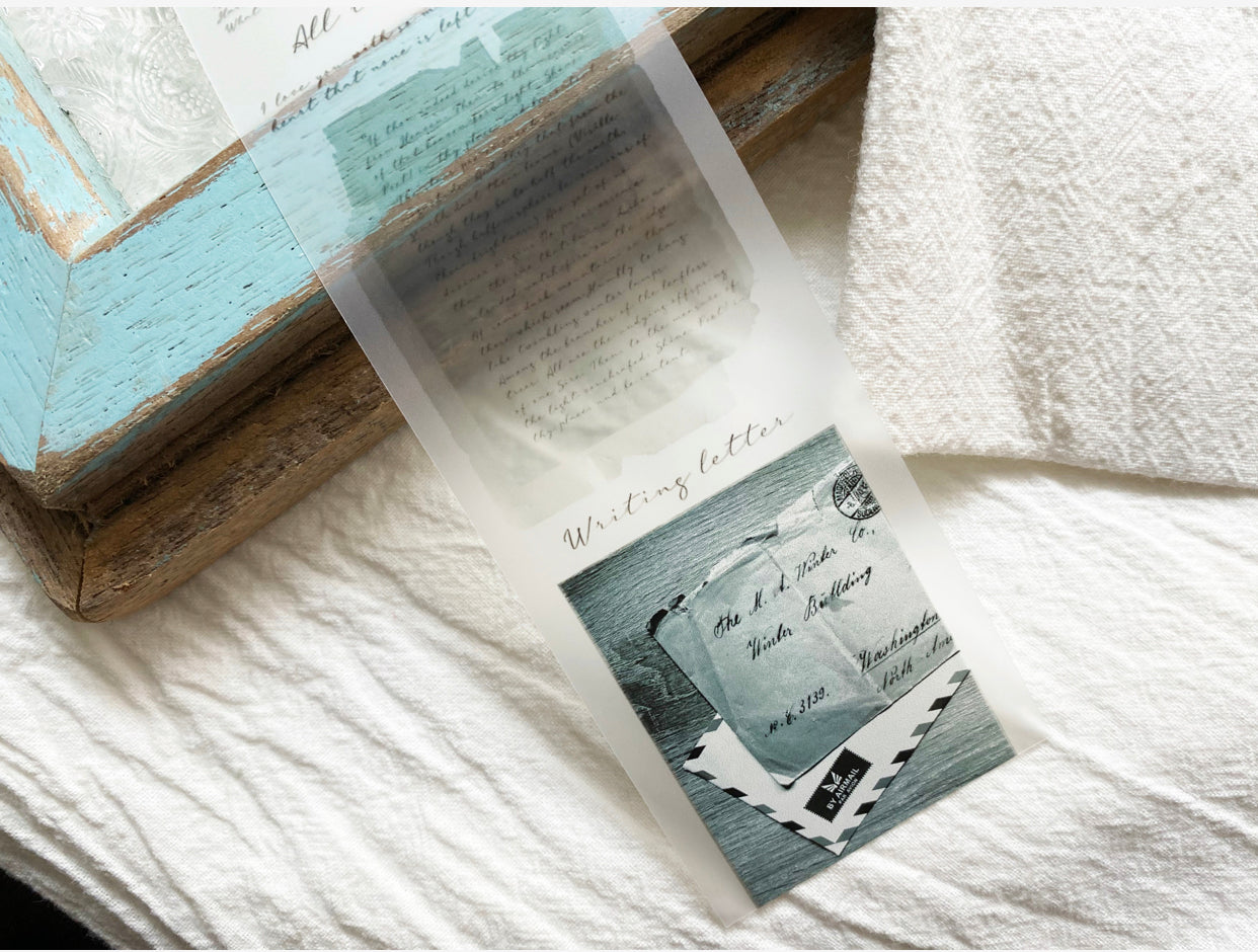 TOP Studio - A Letter | 5cm Matte PET Tape | Release Paper