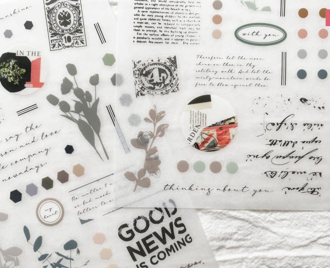 NEW! TOP Studio - My Dearest | 2 Sheets | Rub On Sticker