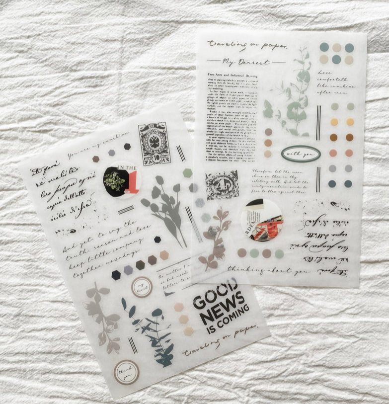 NEW! TOP Studio - My Dearest | 2 Sheets | Rub On Sticker