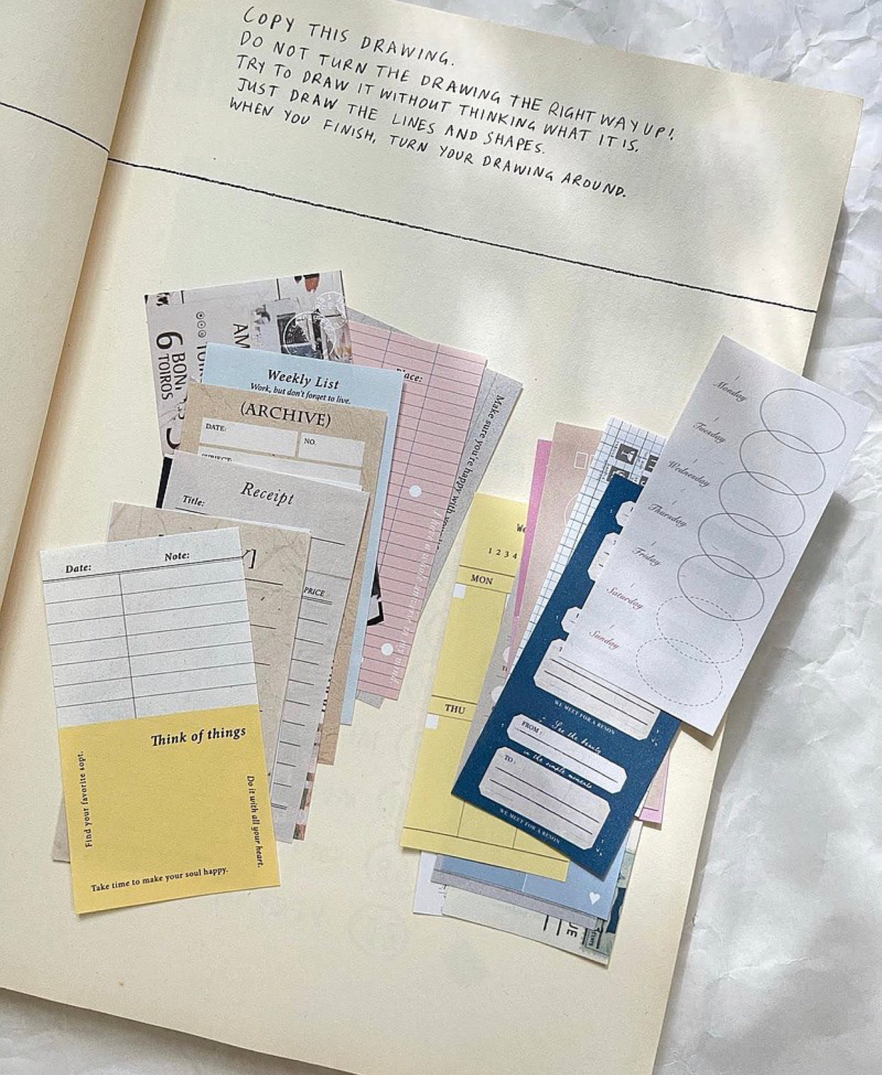 Pion - Planner Vol.1 | 40pcs Paper Set | Ephemera Paper