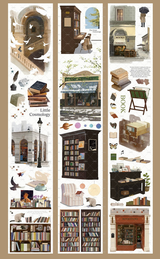 NEW! Moodtape - A Page Bookstore | 7.3cm Tape | Release Paper | 10M