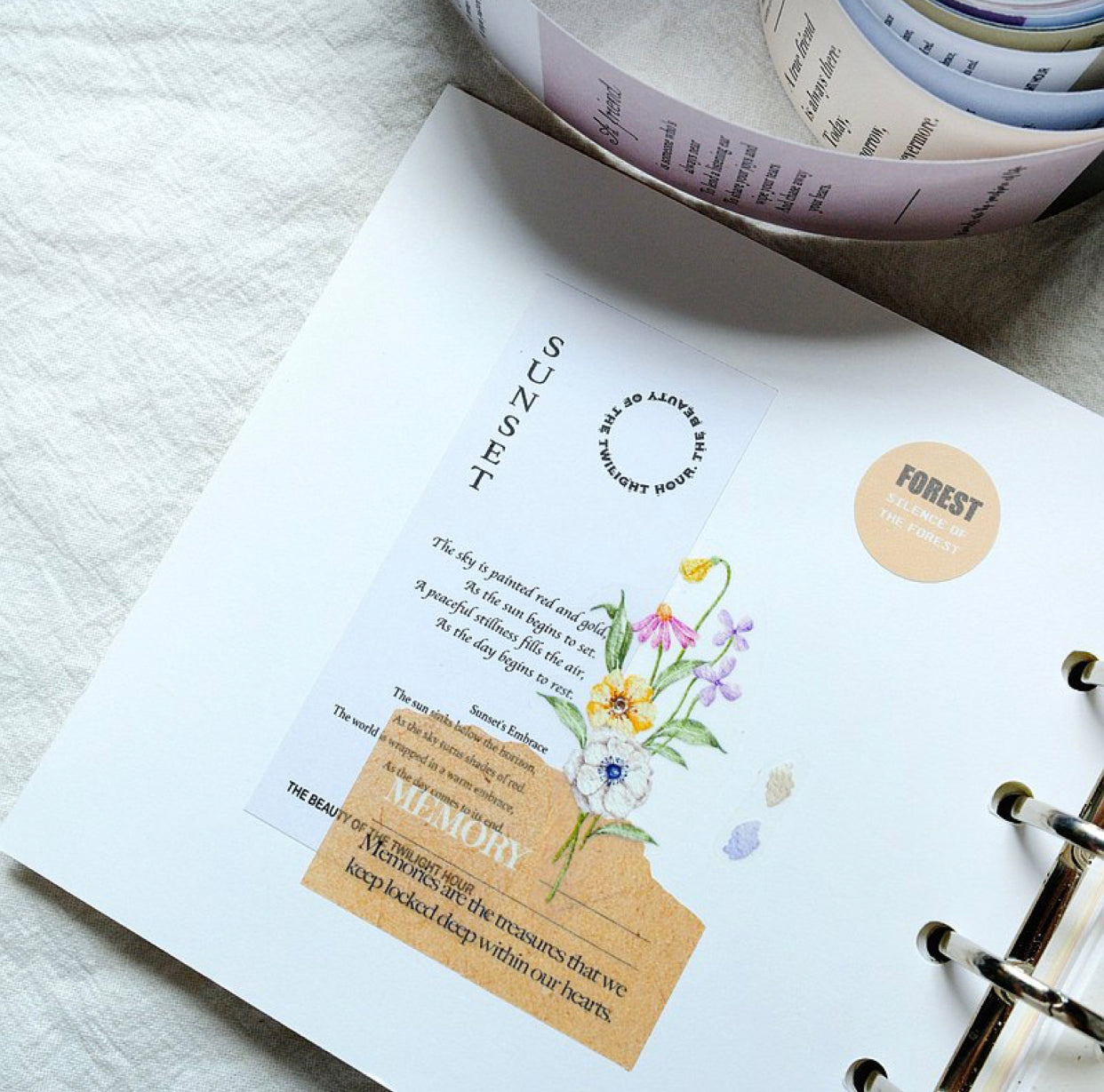 NEW! Sonia - Whispered Word | 3.5cm Paper Tape | Release Paper