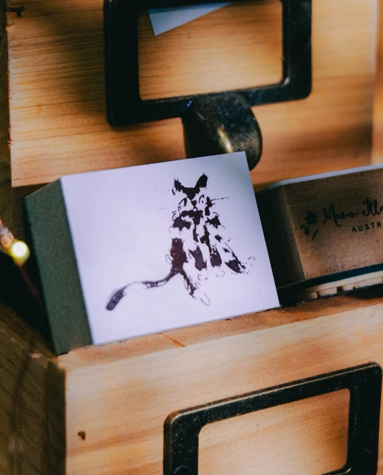 NEW! Meow Illustration - The Starry Night| Rubber Stamps