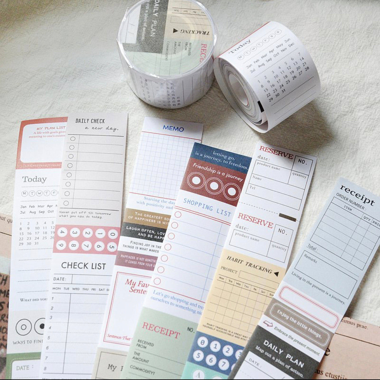 NEW! Sonia - Daily Plan | 3.5cm Paper Tape | Release Paper