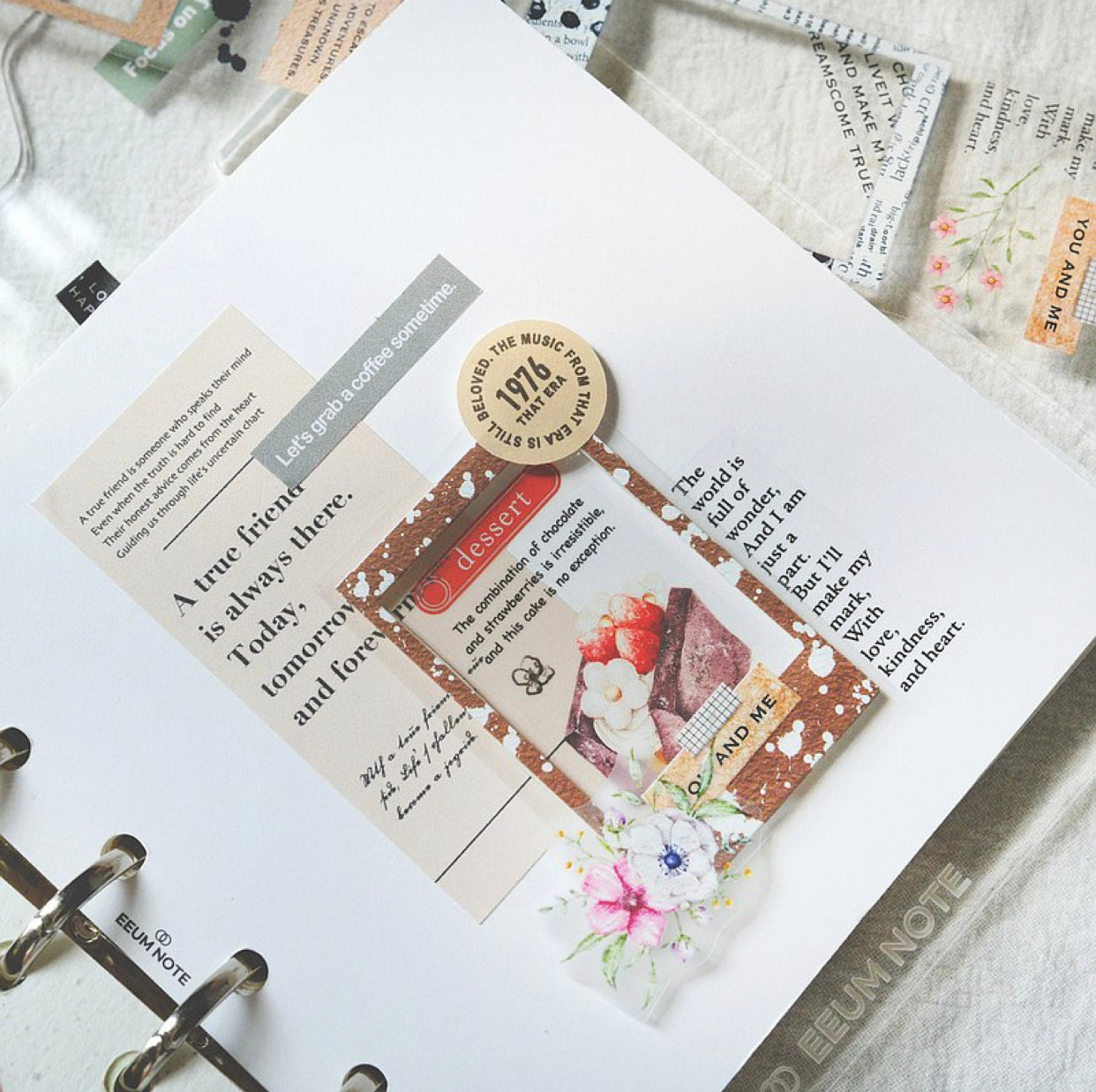 Sonia - Small Round Labels | 2.8cm Die Cut Paper Tape | Release Paper