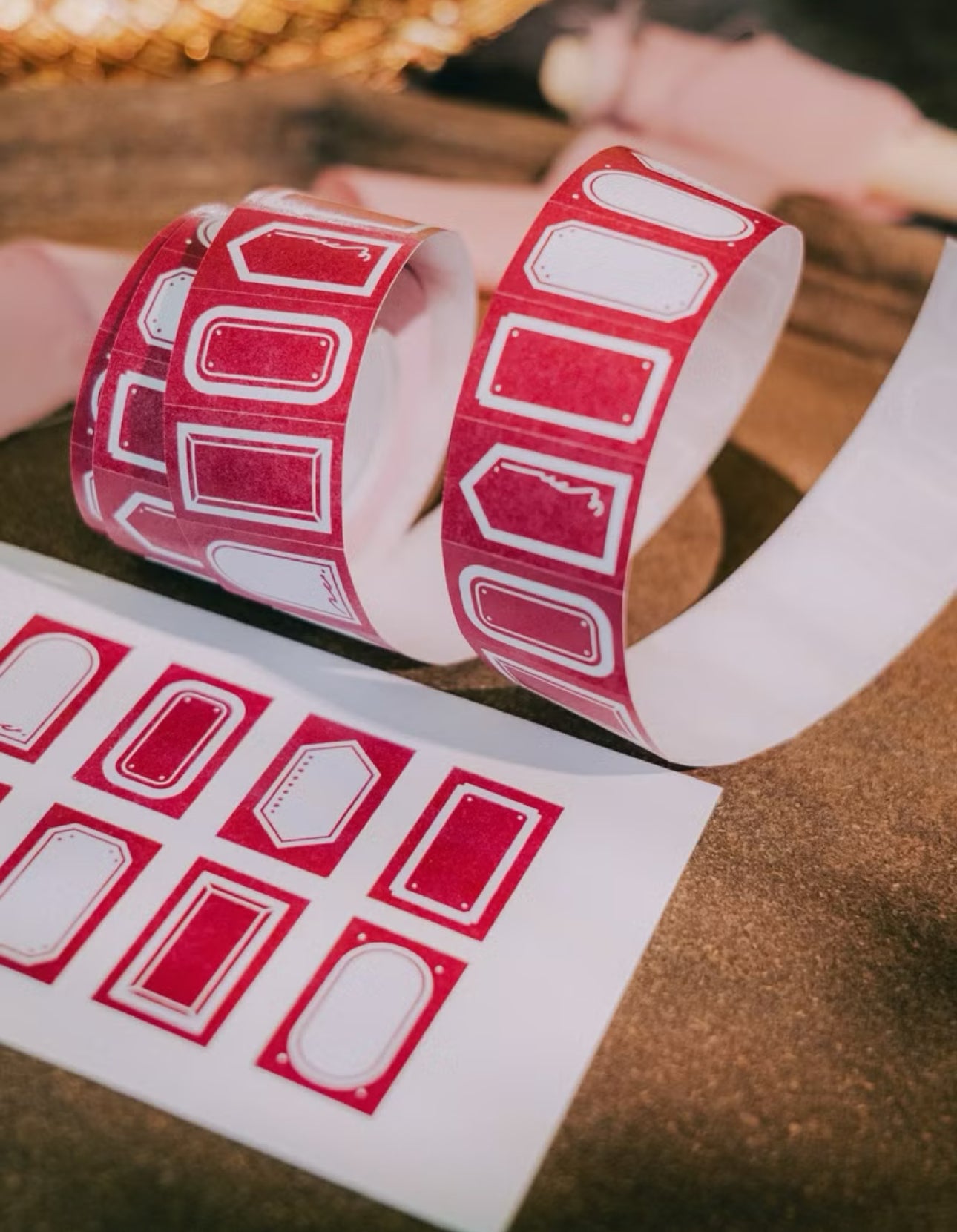 NEW! Meow Illustration - Garnet | Label Sticker Tape | Release Paper