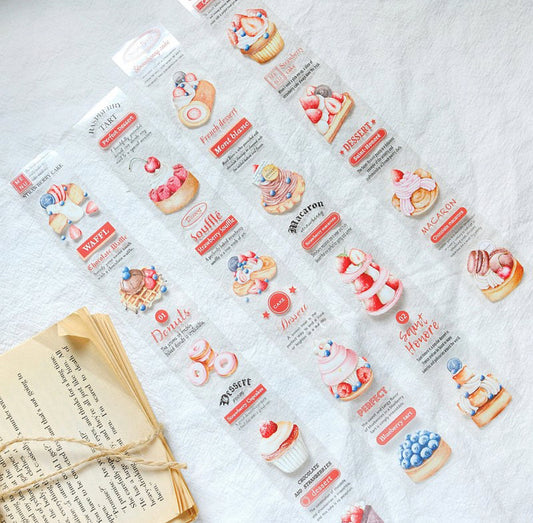 Sonia - Dessert | 3cm PET Tape | Release Paper