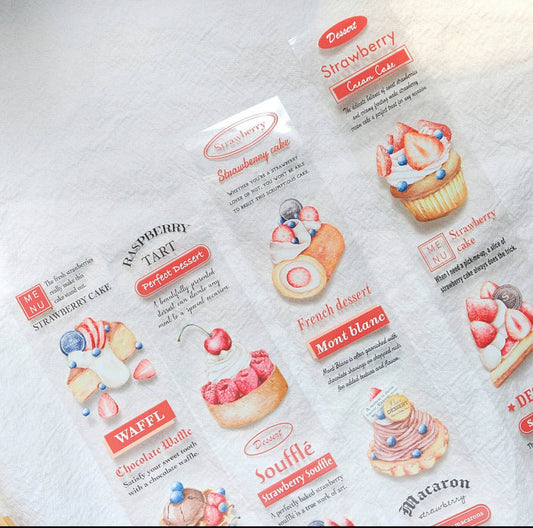 Sonia - Dessert | 3cm PET Tape | Release Paper