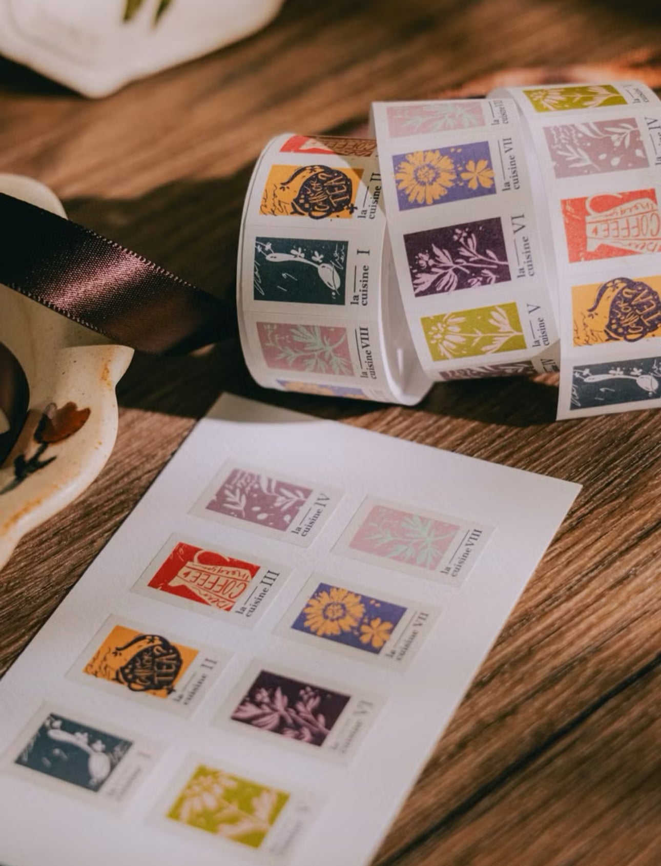 NEW! Meow Illustration - The Gallery | Label Sticker Tape | Release Paper