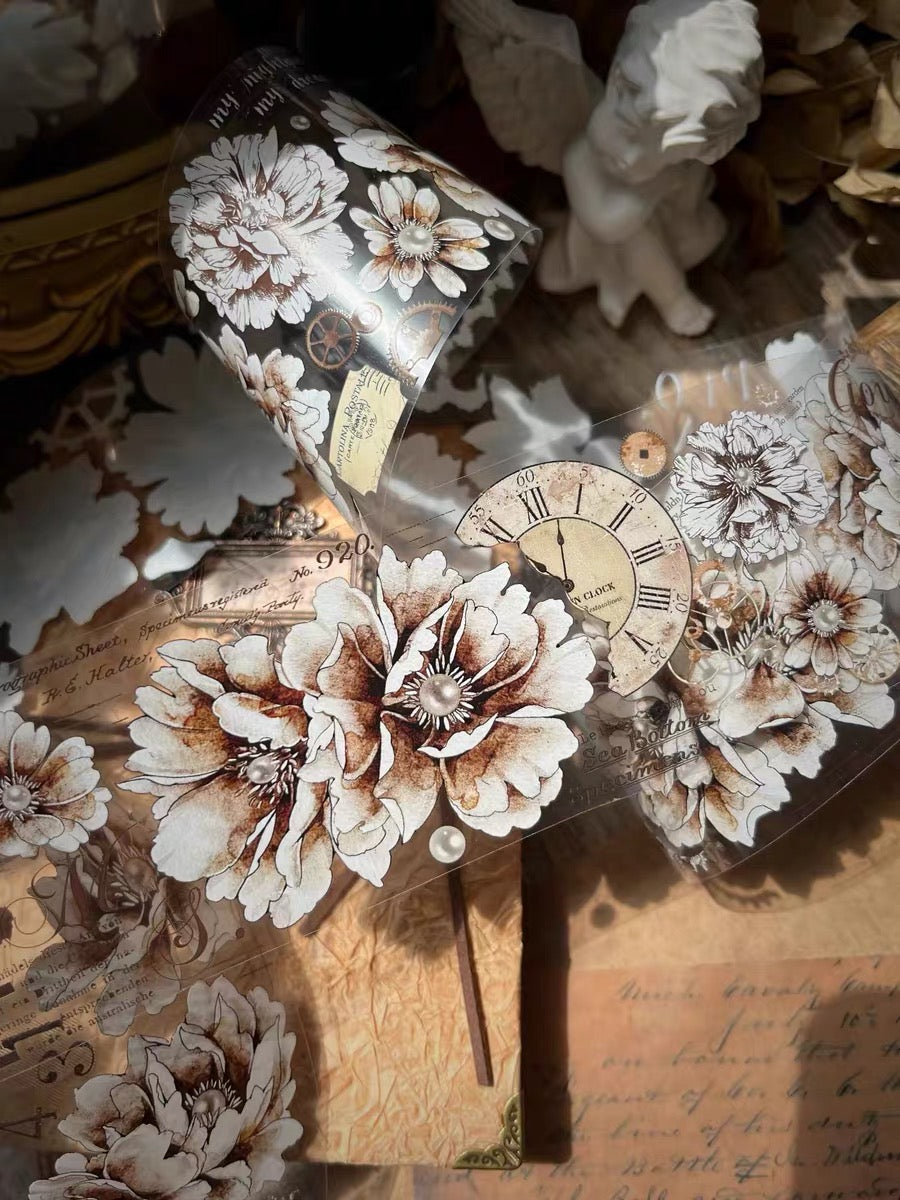 Yier Studio - Vintage Flower II | 6cm PET Tape | Release Paper | 6M