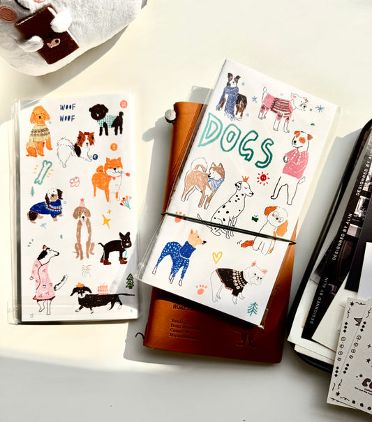 Huu's Fantasy - TN Refill - Dogs | Standard Size | Blank Inner Pages | Journaling Accessories