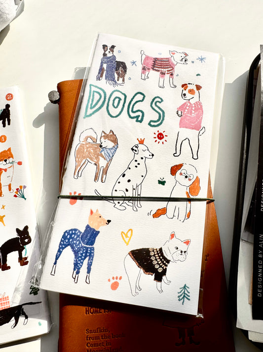 Huu's Fantasy - TN Refill - Dogs | Standard Size | Blank Inner Pages | Journaling Accessories