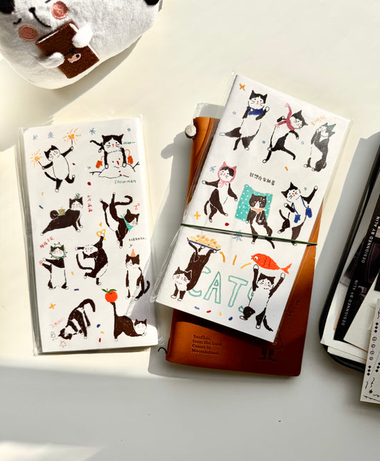 Huu's Fantasy - TN Refill - Cats | Standard Size | Blank Inner Pages | Journaling Accessories