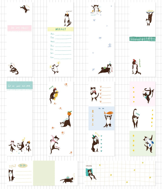 Huu's Fantasy  - Laifu (cats) | 30pcs Memo Pad | Ephemera Paper
