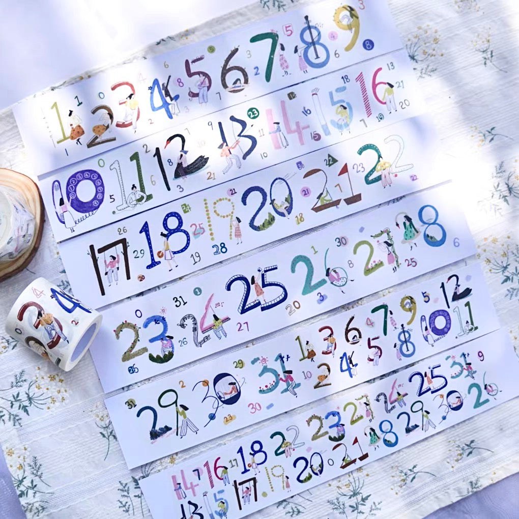 Wongyuanle Vol.5 - Girl's Calendar | 5cm Tape | Release Paper