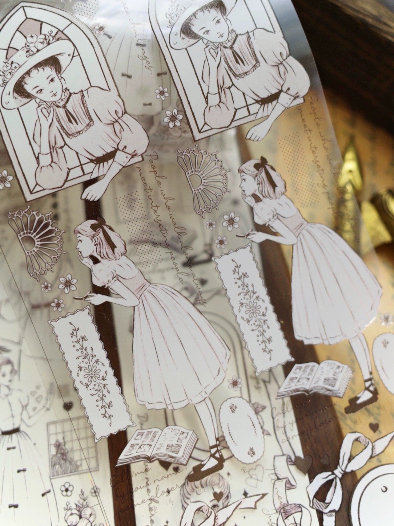 Yier Studio -Miss Rolla | 4.5cm PET Tape | Release Paper | 5M