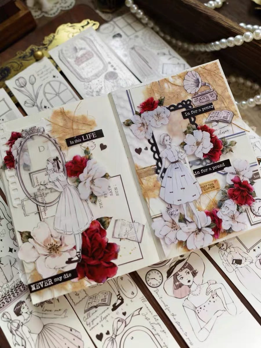 Yier Studio -Miss Rolla | 4.5cm PET Tape | Release Paper | 5M