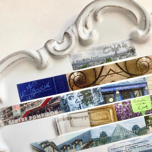 Jin - Europe Travel| Washi Tape | Basic | Background | NO Release Paper
