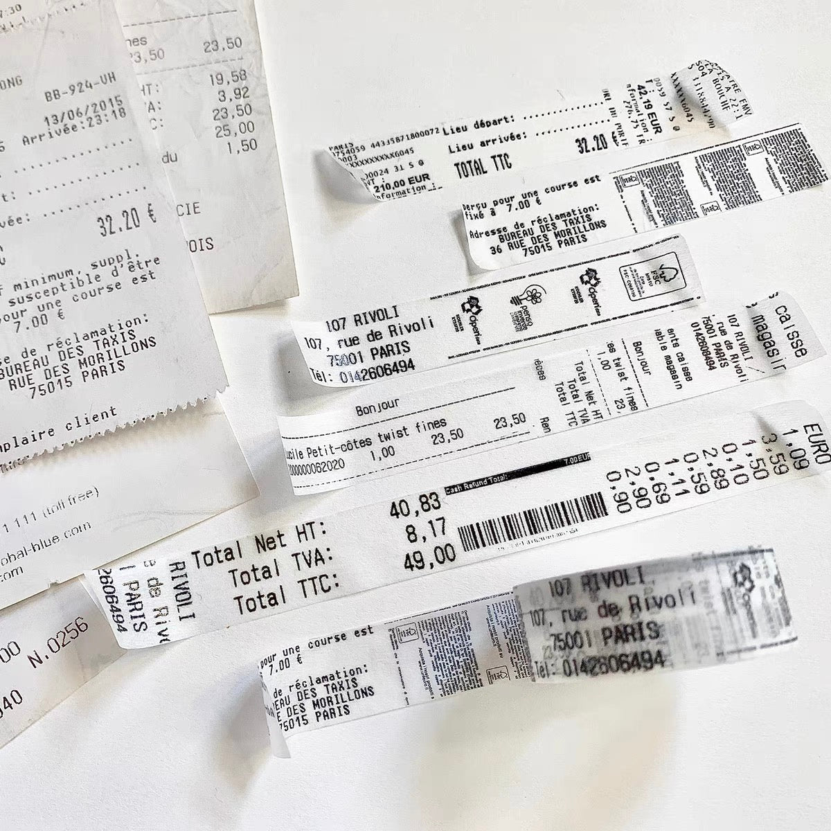 Jin - Europe Travel| Washi Tape | Basic | Background | NO Release Paper