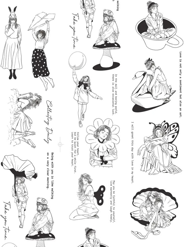 NEW! Hairmo - Fantasy Dream | Silver Foil | 7.5cm PET Tape | Release Paper