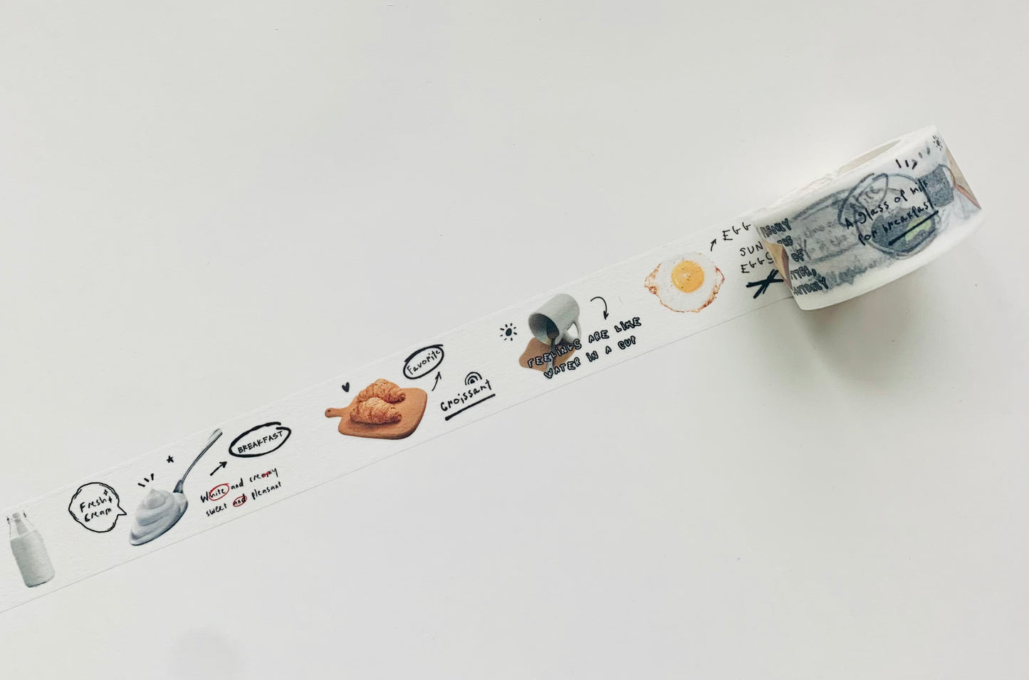 IM - Food | 2cm Washi Tape | Basic | NO Release Paper