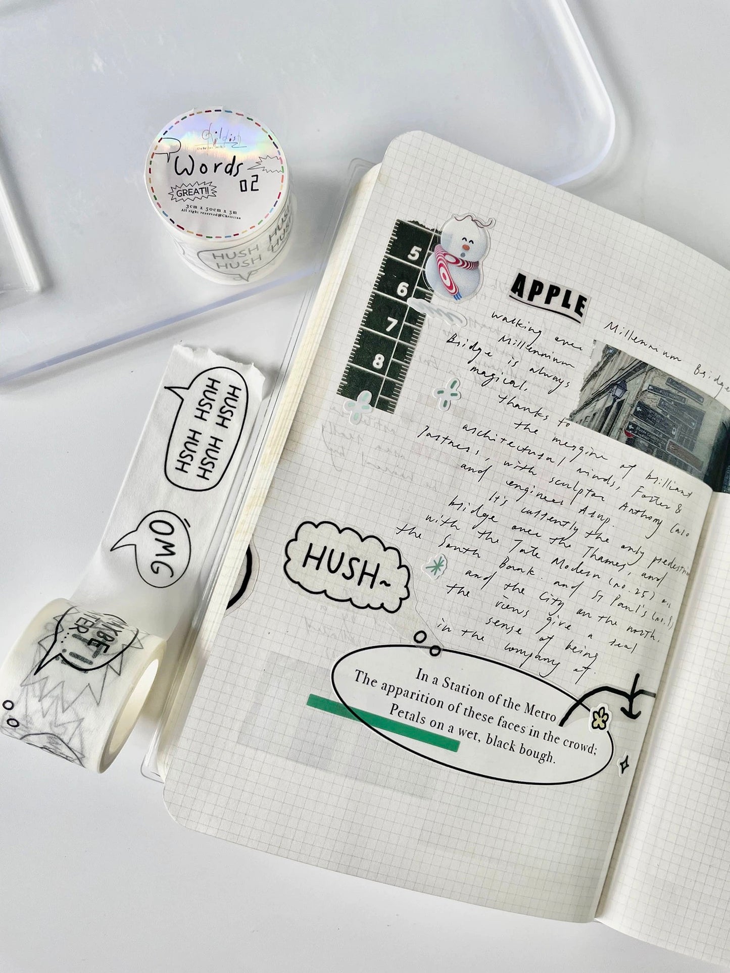 Christian - Childish | Washi Tape | Basic | NO Release Paper