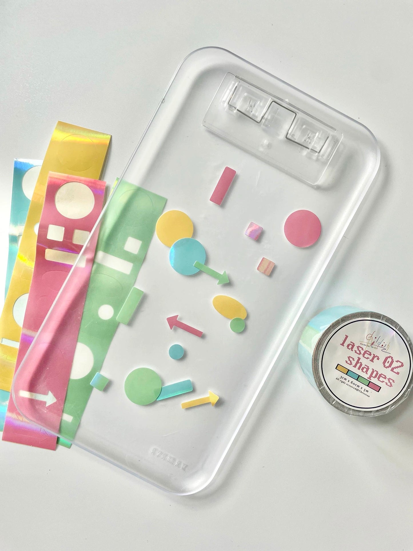 Christian - Laser Shapes | 3cm Die Cut | Laser Washi Tape | Release Paper