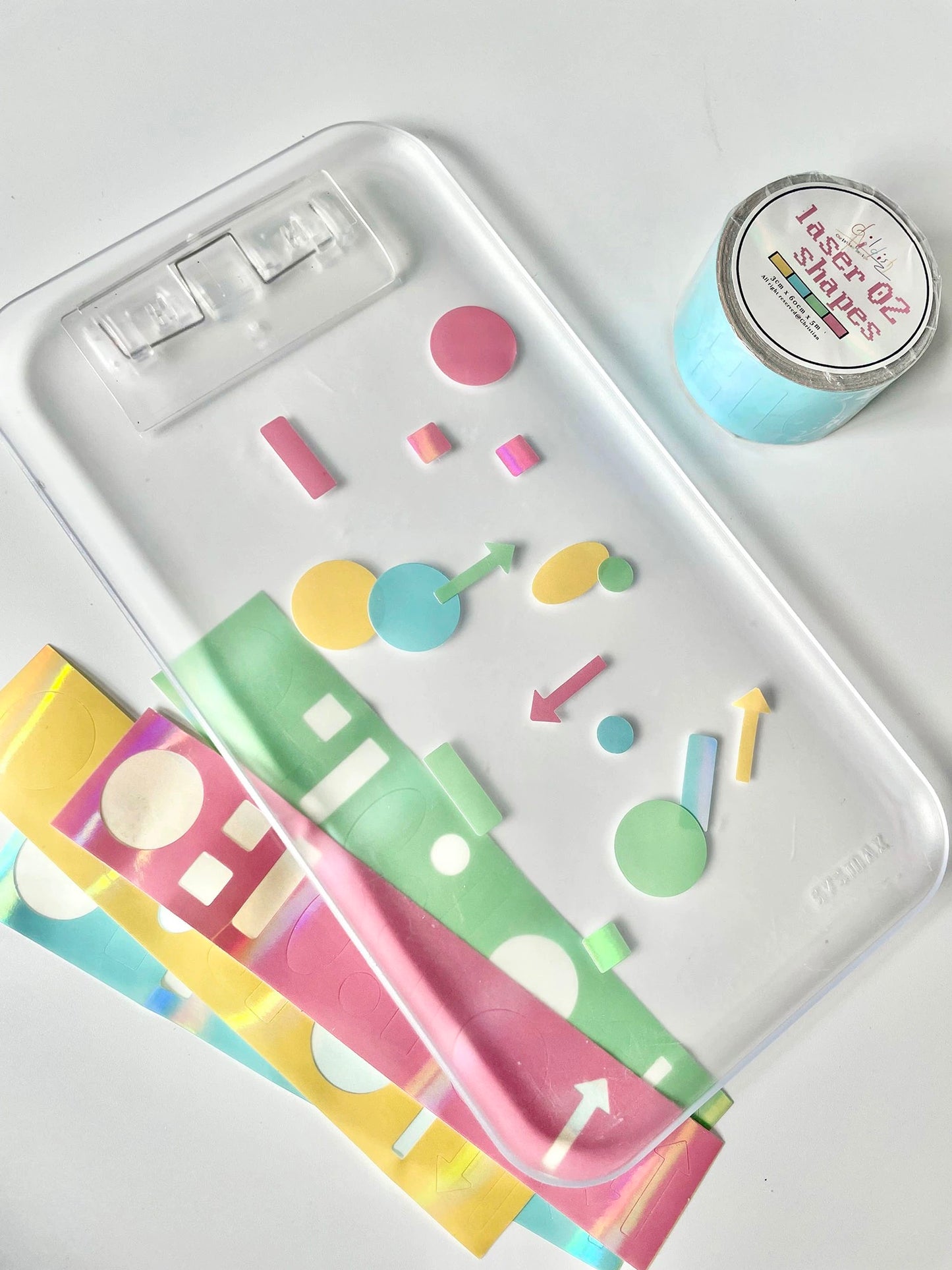 Christian - Laser Shapes | 3cm Die Cut | Laser Washi Tape | Release Paper