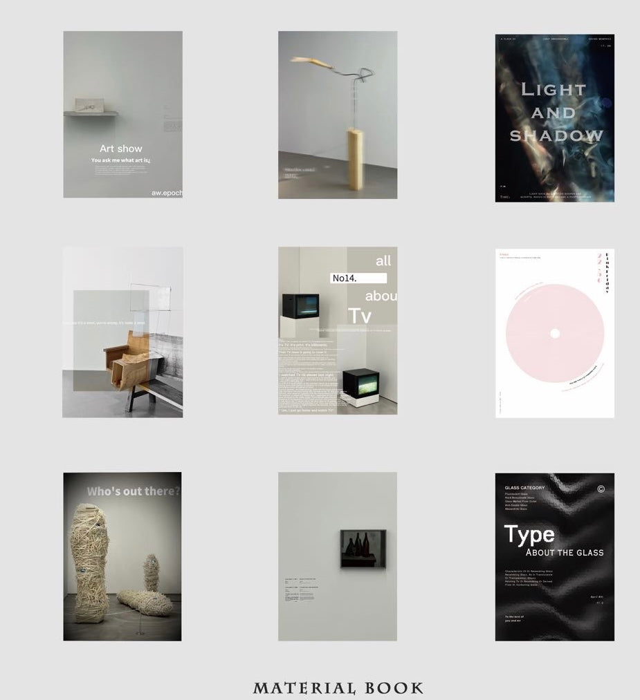 aw Studio - 80 Sheets Material Booklet | Magazine Style | Ephemera Paper