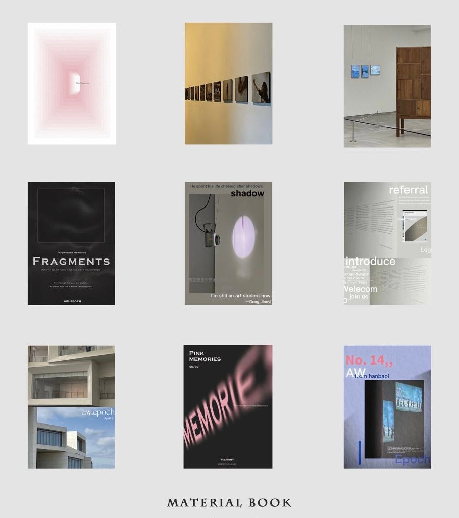 aw Studio - 80 Sheets Material Booklet | Magazine Style | Ephemera Paper