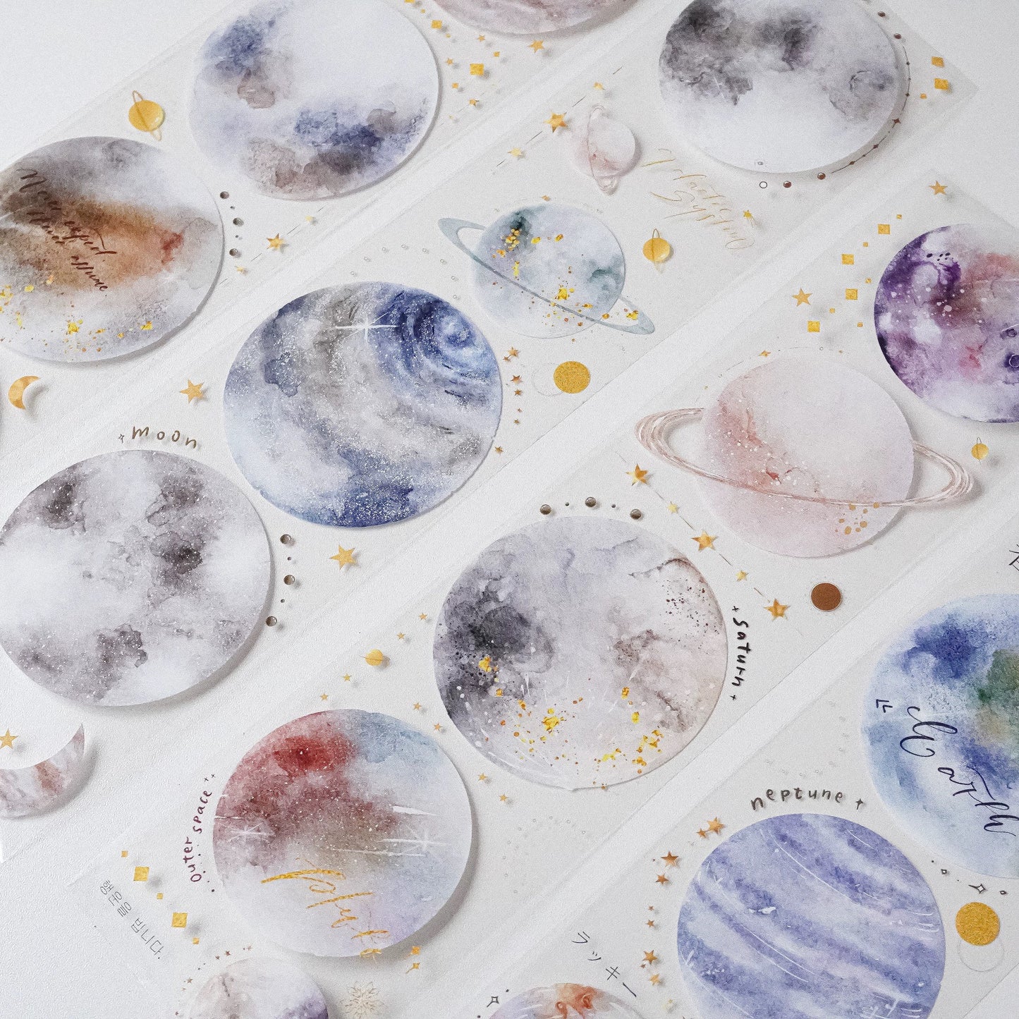 NEW! Jennyuanzi Studio Vol.5 - Planet | 6cm PET Tape | Release Paper