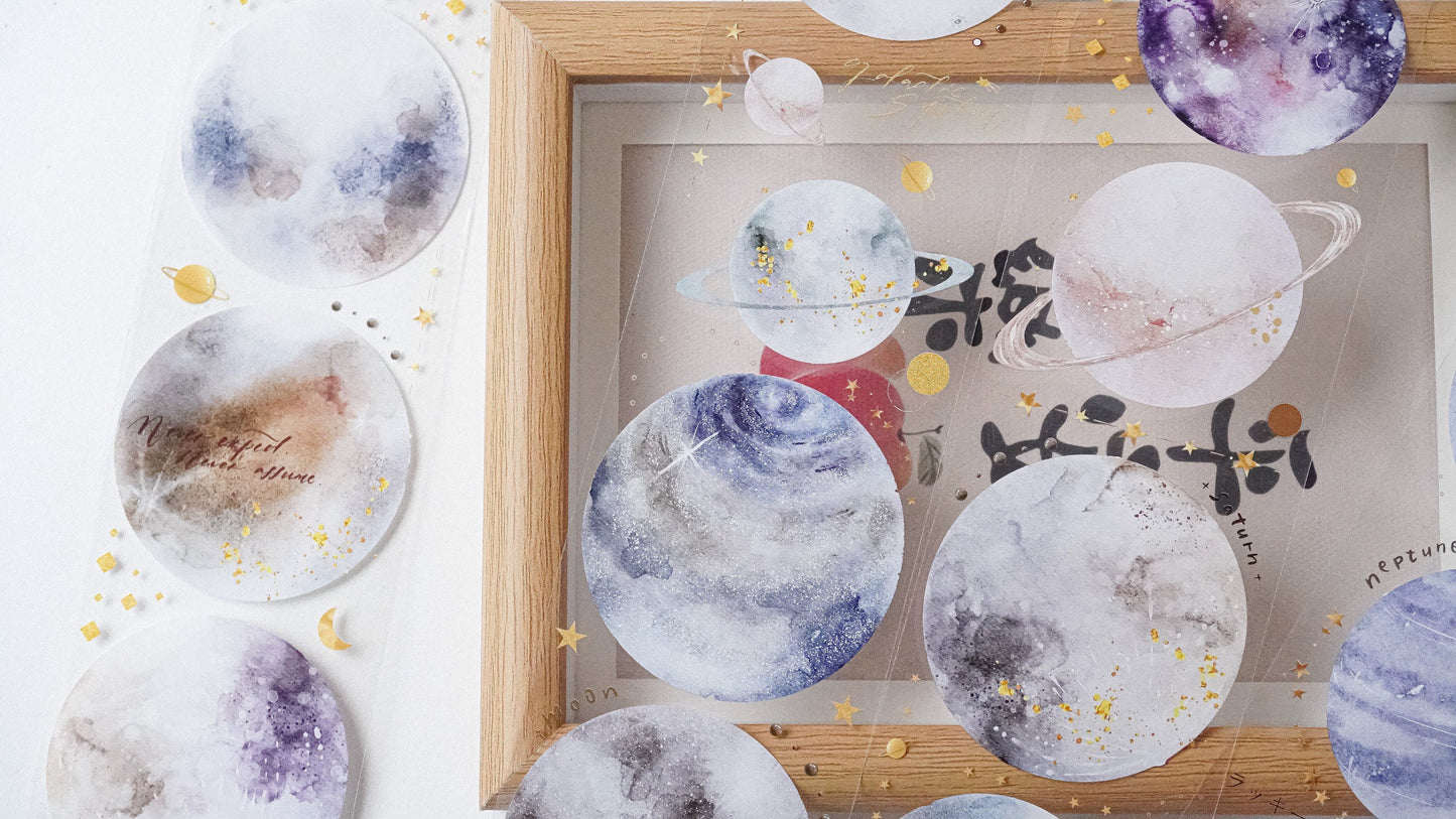 NEW! Jennyuanzi Studio Vol.5 - Planet | 6cm PET Tape | Release Paper