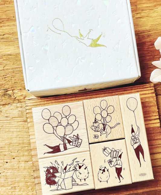 NEW! Modaizhi - 10th Anniversary | 5pcs Rubber Stamp Set |